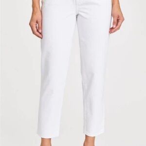 Pistola White Ankle Cropped Jeans